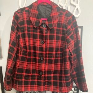 Briggs New York Red Plaid Jacket